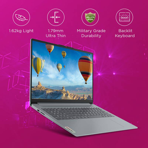 Lenovo IdeaPad Slim 3 15IAH8 (Intel Core i5 12450H 2.0GHz/8GB RAM/512GB SSD/OS Windows 11 Home) 15.6-inch Laptop - Arctic Grey