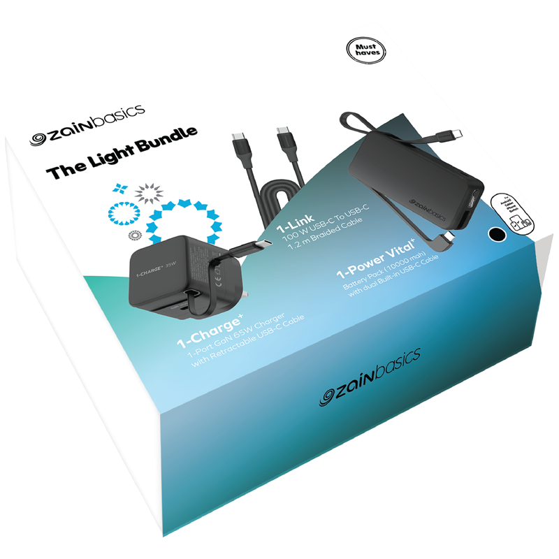 Zain Basics “Essentials – Light Accessories Bundle Pack” (by Momax)