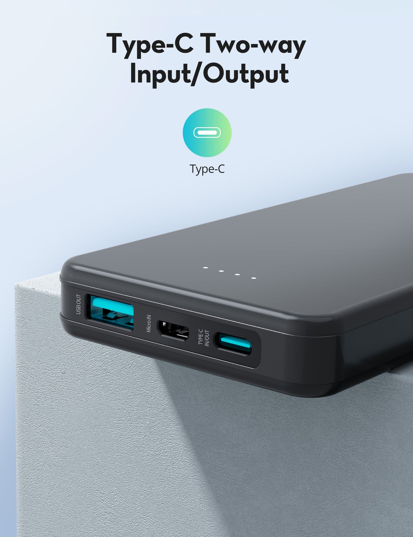 RAVPower PD Pioneer 10000 mAh 15W 3-Port Power Bank