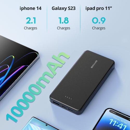 RAVPower PD Pioneer 10000 mAh 15W 3-Port Power Bank