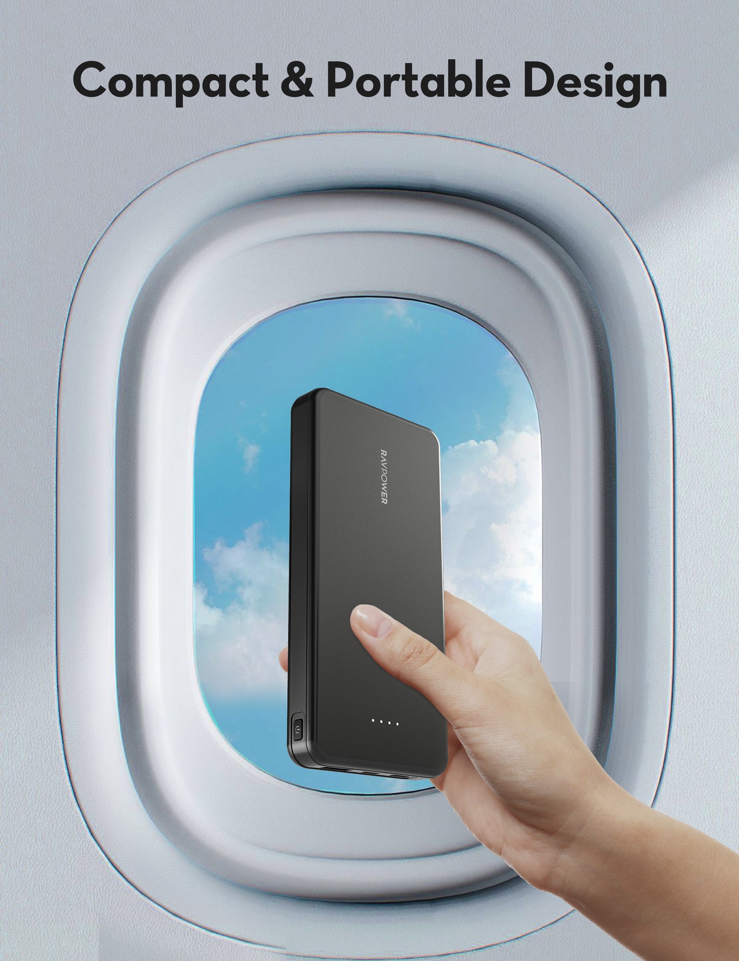 RAVPower PD Pioneer 10000 mAh 15W 3-Port Power Bank