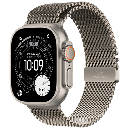 Apple Watch Ultra 3 GPS + Cellular, 49mm - Titanium Case with Titanium Milanese Loop
