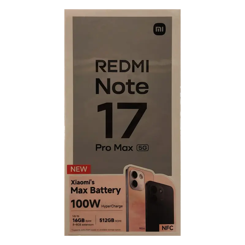 Redmi Note 17 Pro Max 5G (8GB RAM + 512GB Storage)