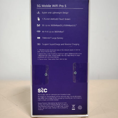 stc 5G Mobile Wi-Fi Pro 5 Router stc Locked (E6888-982)