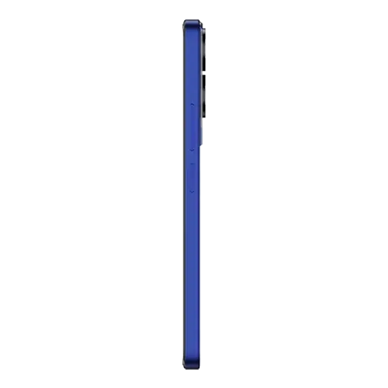 TCL 50 5G Dark Blue side profile showing the slim smartphone frame