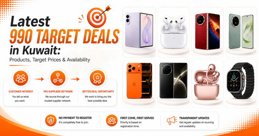 Latest 990 Target Deals for smartphones and electronics in Kuwait