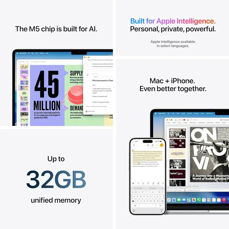 Apple 2026 MacBook Air 13″ Laptop with M5 chip: 34.46 cm (13.6-Inch) Liquid Retina Display, 16GB Unified Memory, 512GB SSD Storage, 10-core CPU, 8-core GPU