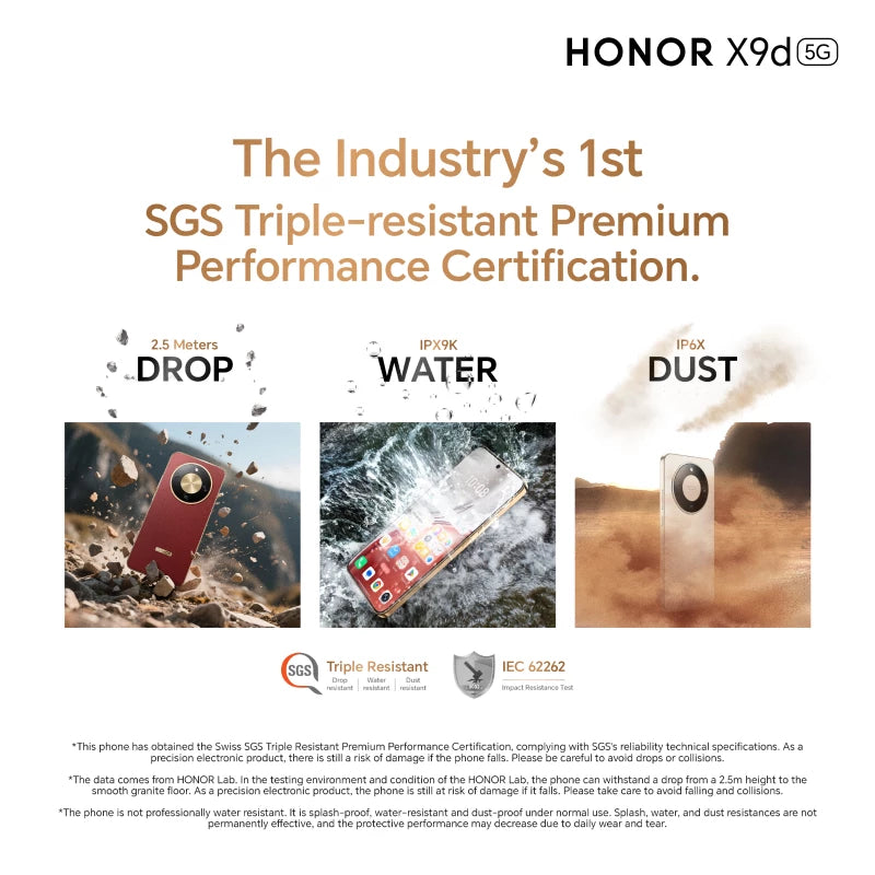 HONOR X9d 5G (12GB+12GB/256GB) [with HONOR CHOICE Earbuds Clip + Original Case for HONOR X9d as PRE-ORDER Free Gifts]