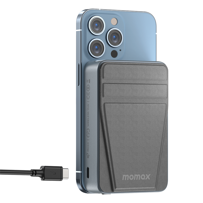 Momax Q.Mag Power 11 10000mAh Magnetic Wireless Battery Pack with Stand