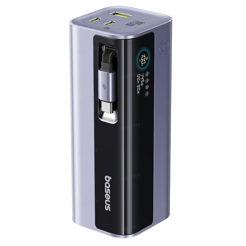 baseus EenterGeek GR11 20000mAh 145W Ultra Fast Charging Power Bank With Retractable Cable