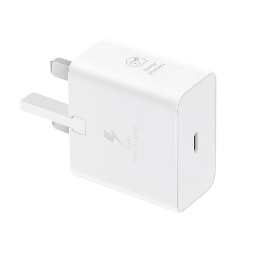SAMSUNG 25W Power Adapter USB-C (EP-T2510 ) design compatto (GaN Technology) /Support PD 3.0 PPS Max 25W - White