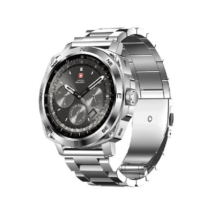 SWISS MILITARY DOM 4 Smart Watch Silver Steel