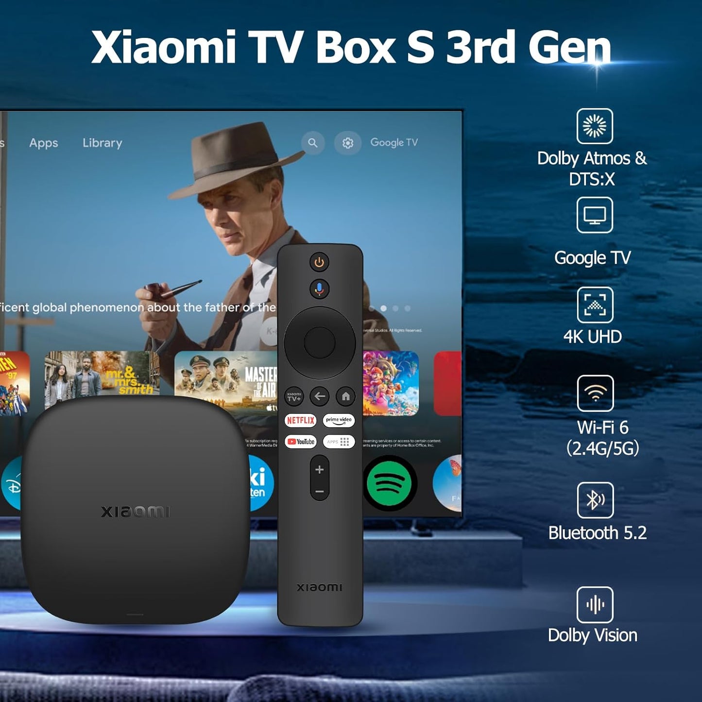 Xiaomi TV Box S (3rd Gen) - 4K Ultra HD Streaming Device [MDZ-32-AA]