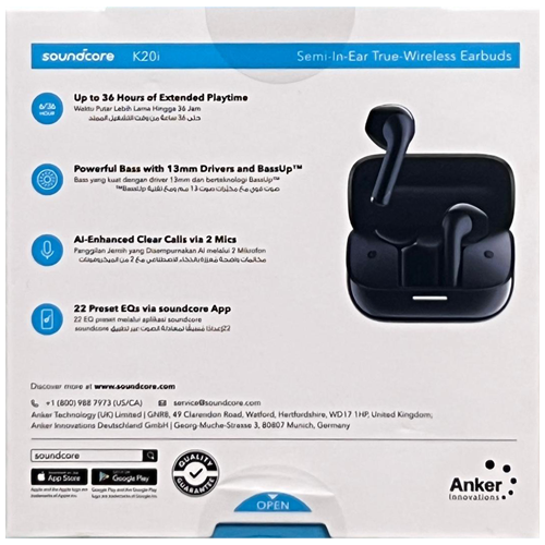 soundcore K20i Semi-in-Ear Earbuds by Anker