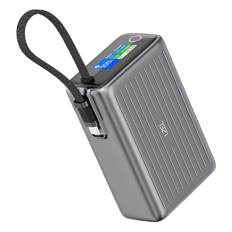 LZEL Neurode Sync 25000mAh PD Power Bank | PD3.0 & QC3.0 | 100W | Built-in USB-C Cable