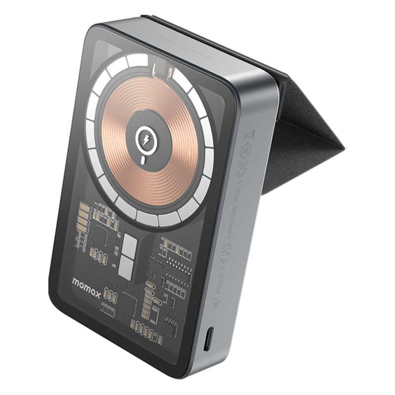 Momax Q.Mag Power 11 10000mAh Magnetic Wireless Battery Pack with Stand