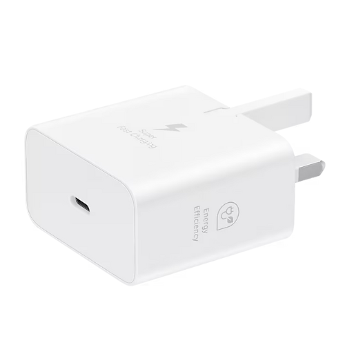 SAMSUNG 25W Power Adapter USB-C (EP-T2510 ) design compatto (GaN Technology) /Support PD 3.0 PPS Max 25W - White