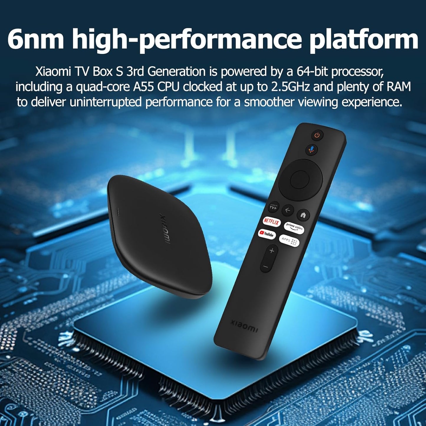 Xiaomi TV Box S (3rd Gen) - 4K Ultra HD Streaming Device [MDZ-32-AA]
