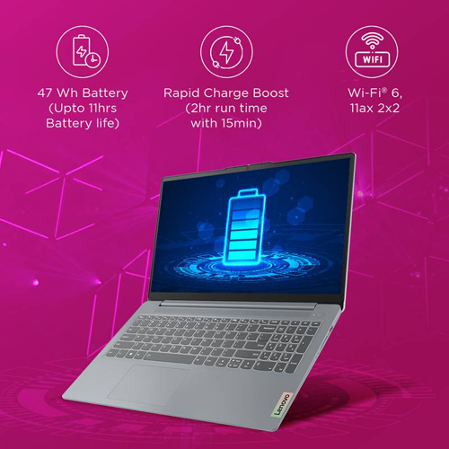 Lenovo IdeaPad Slim 3 15IAH8 (Intel Core i5 12450H 2.0GHz/8GB RAM/512GB SSD/OS Windows 11 Home) 15.6-inch Laptop - Arctic Grey