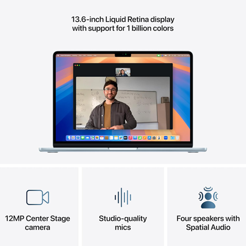 Apple Macbook Air 13-inch (M4 chip) With 10‑core Cpu 8‑core Gpu 16GB RAM/256 GB SSD/(MC6T4AB/A)