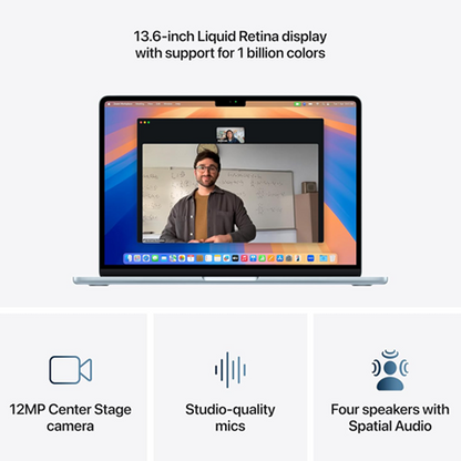 Apple Macbook Air 13-inch (M4 chip) With 10‑core Cpu 8‑core Gpu 16GB RAM/256 GB SSD/(MC6T4AB/A)