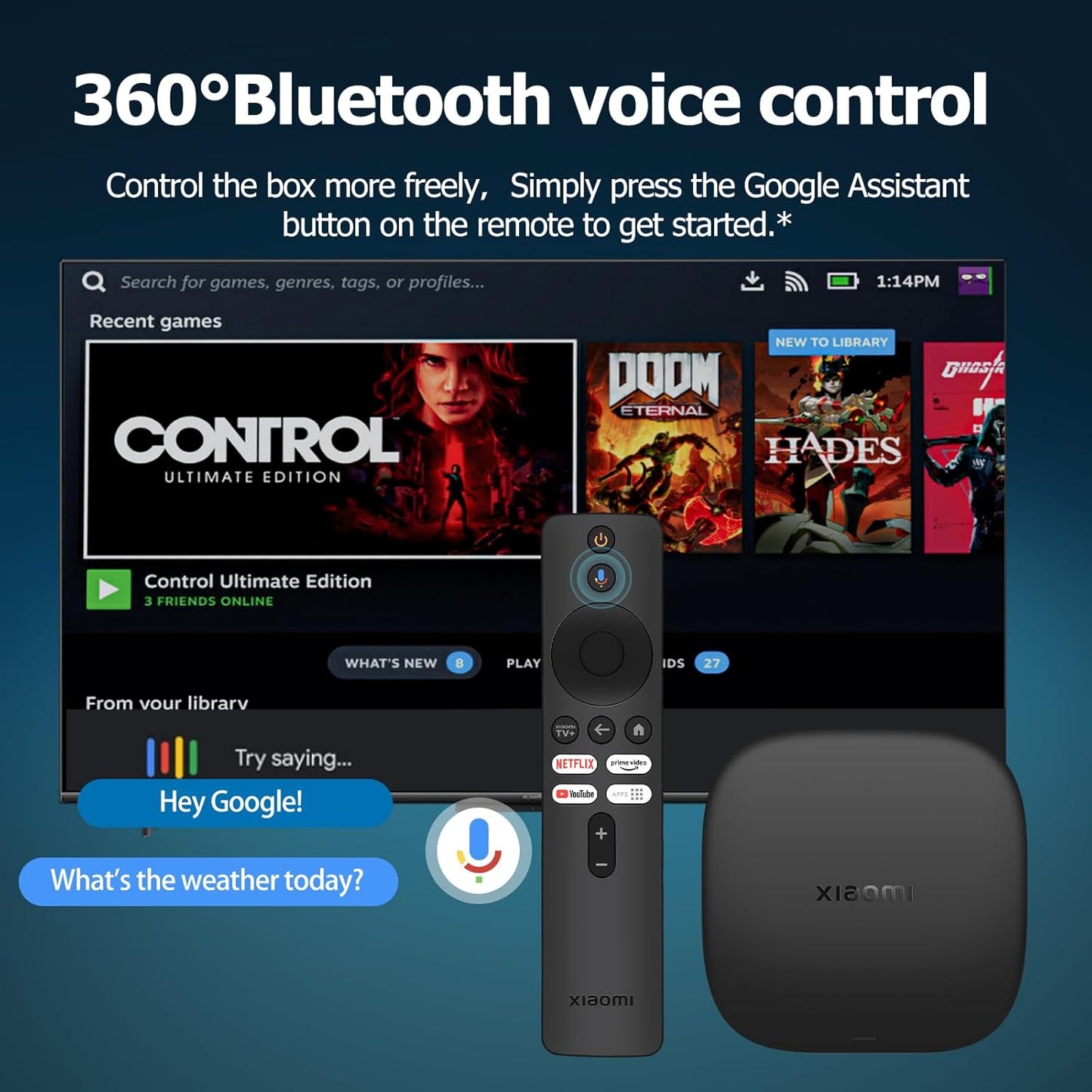 Xiaomi TV Box S (3rd Gen) - 4K Ultra HD Streaming Device [MDZ-32-AA]