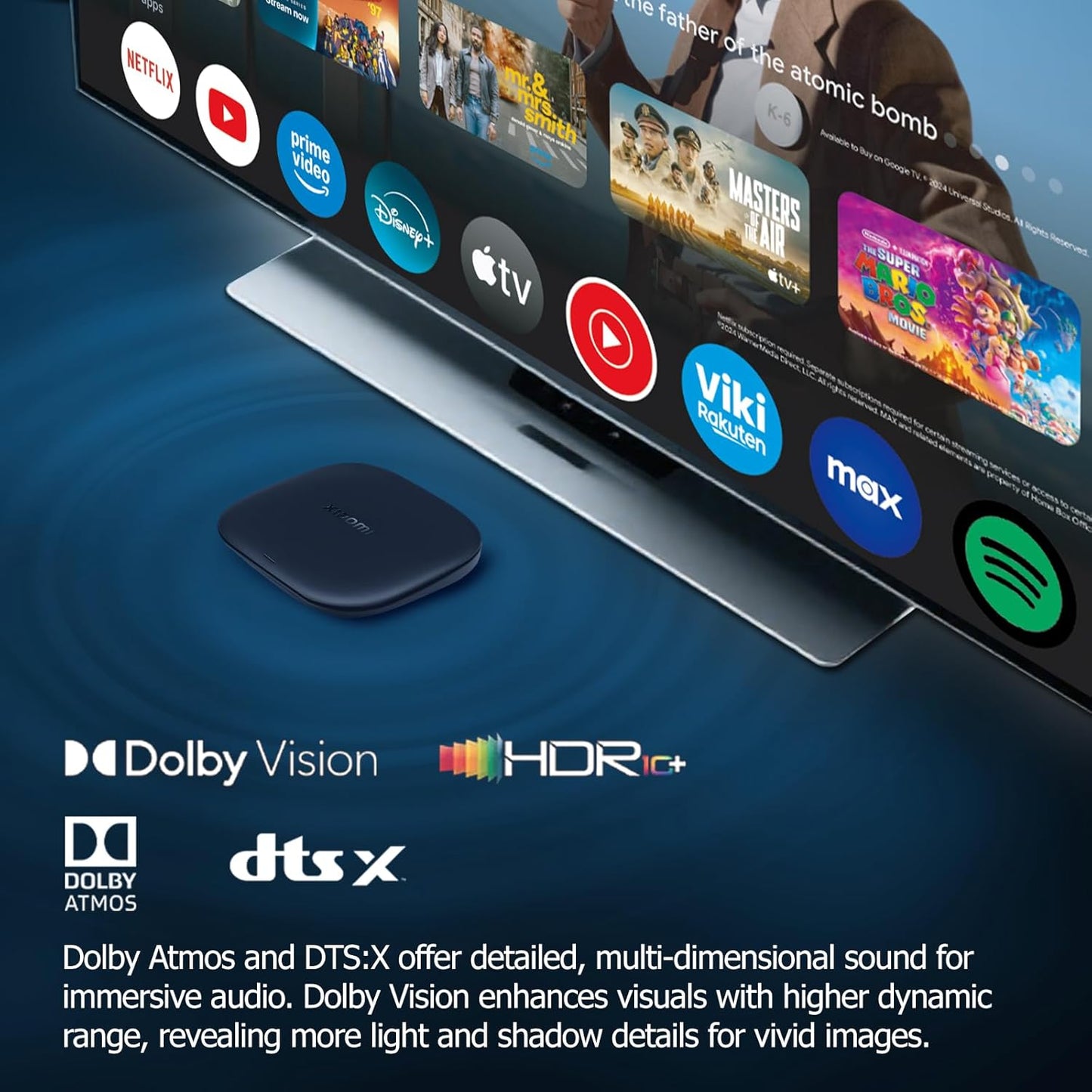 Xiaomi TV Box S (3rd Gen) - 4K Ultra HD Streaming Device [MDZ-32-AA]