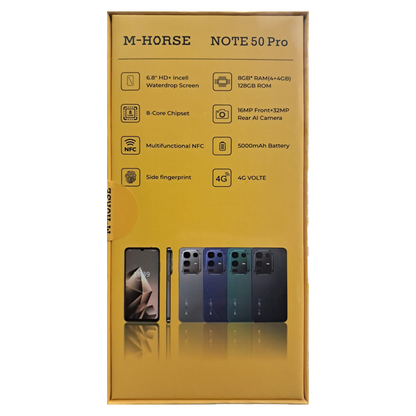 M-HORSE NOTE 50 Pro NFC (4GB+4GB/128GB)
