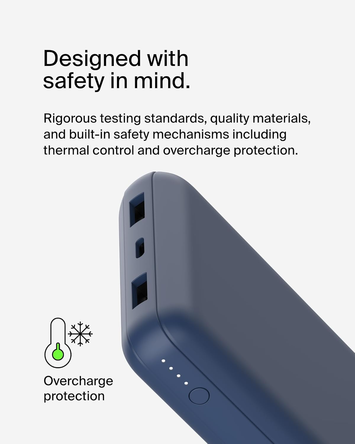 Belkin 20000 mAh BoostCharge Power Bank 20K | USB-A to USB-C cable
