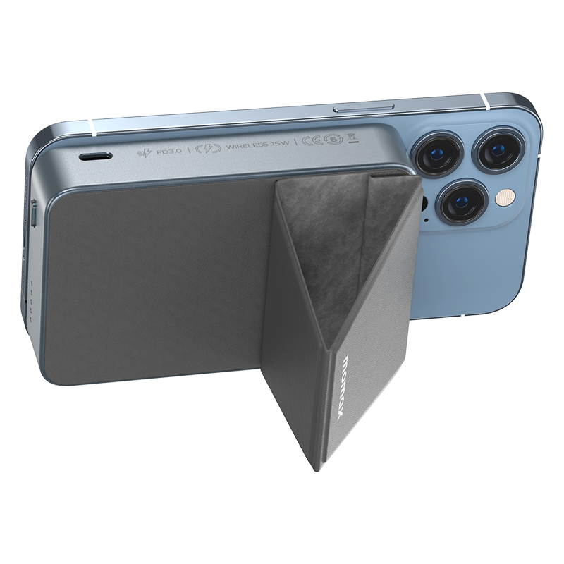 Momax Q.Mag Power 11 10000mAh Magnetic Wireless Battery Pack with Stand