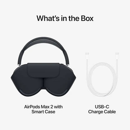 Apple AirPods Max 2 with Smart Case – H2 Chip, Active Noise Cancellation, USB-C & Spatial Audio