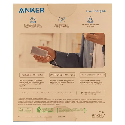 Anker Nano Power Bank (10,000mAh, 30W)