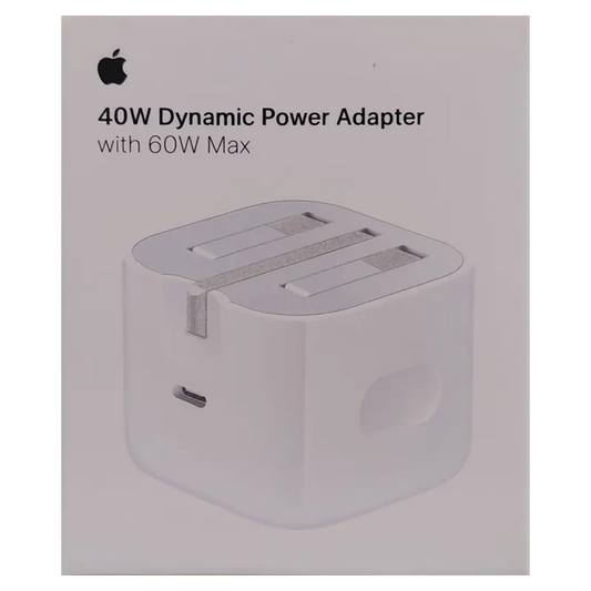 Apple 40W USB-C Adapter (MGTV4ZE/A) Adapter Compatible with Apple Watch iPhone and iPad - White