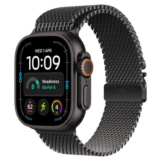 Apple Watch Ultra 4 GPS + Cellular, 49mm Titanium Case with Titanium Milanese Loop