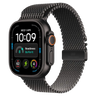 Apple Watch Ultra 4 GPS + Cellular 49mm Black Titanium Case with Black Titanium Milanese Loop - Small