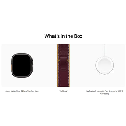 Apple Watch Ultra 4 GPS + Cellular, 49mm Titanium Case with Trail Loop