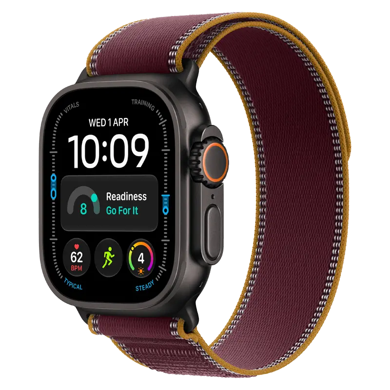 Apple Watch Ultra 4 GPS + Cellular, 49mm Titanium Case with Trail Loop