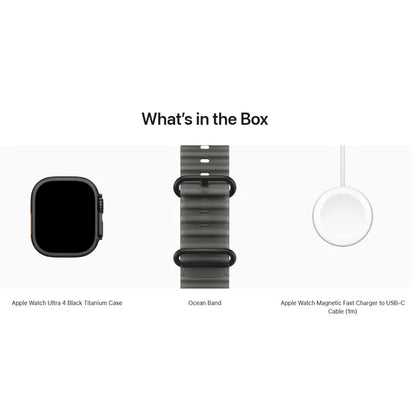 Apple Watch Ultra 4 GPS + Cellular, 49mm Titanium Case with Ocean Band