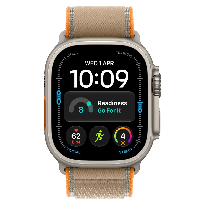 Apple Watch Ultra 4 GPS + Cellular, 49mm Titanium Case with Trail Loop