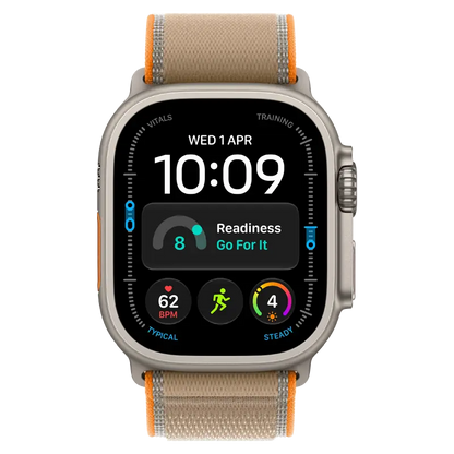 Apple Watch Ultra 4 GPS + Cellular, 49mm Titanium Case with Trail Loop