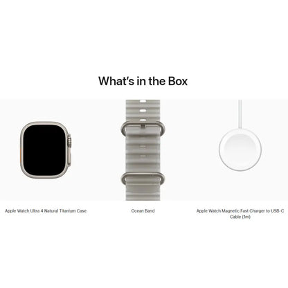 Apple Watch Ultra 4 GPS + Cellular, 49mm Titanium Case with Ocean Band