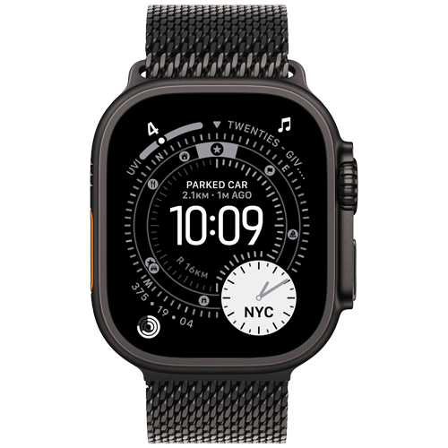 Apple Watch Ultra 3 GPS + Cellular, 49mm - Titanium Case with Titanium Milanese Loop