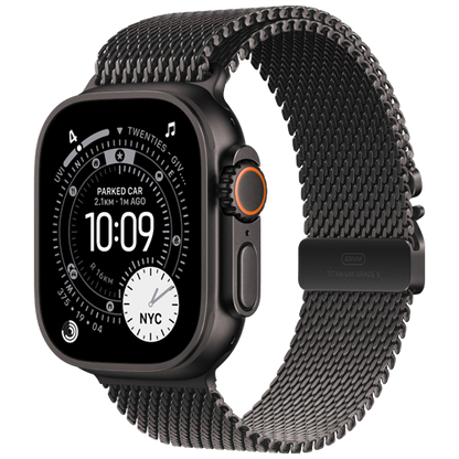 Apple Watch Ultra 3 GPS + Cellular, 49mm - Titanium Case with Titanium Milanese Loop