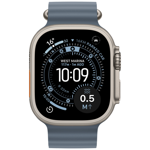 Apple Watch Ultra 3 GPS + Cellular, 49mm - Titanium Case with Ocean Band