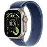 Apple Watch Ultra 3 GPS + Cellular 49mm Natural Titanium Case with Blue/Bright Blue Trail Loop - S/M