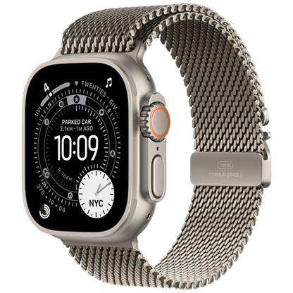 Apple Watch Ultra 3 GPS + Cellular, 49mm - Titanium Case with Titanium Milanese Loop