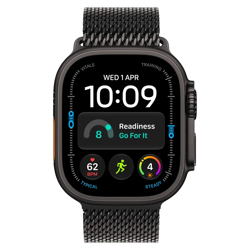 Apple Watch Ultra 4 GPS + Cellular, 49mm Titanium Case with Titanium Milanese Loop