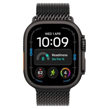 Apple Watch Ultra 4 GPS + Cellular, 49mm Titanium Case with Titanium Milanese Loop