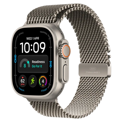 Apple Watch Ultra 4 GPS + Cellular, 49mm Titanium Case with Titanium Milanese Loop