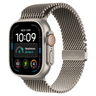 Apple Watch Ultra 4 GPS + Cellular 49mm Natural Titanium Case with Natural Titanium Milanese Loop - Small